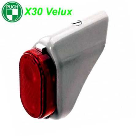 Rücklicht original Nachbau Puch Velux X30 grau E10 H75mm Kunststoff